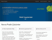 Tablet Screenshot of nevrayazilim.com